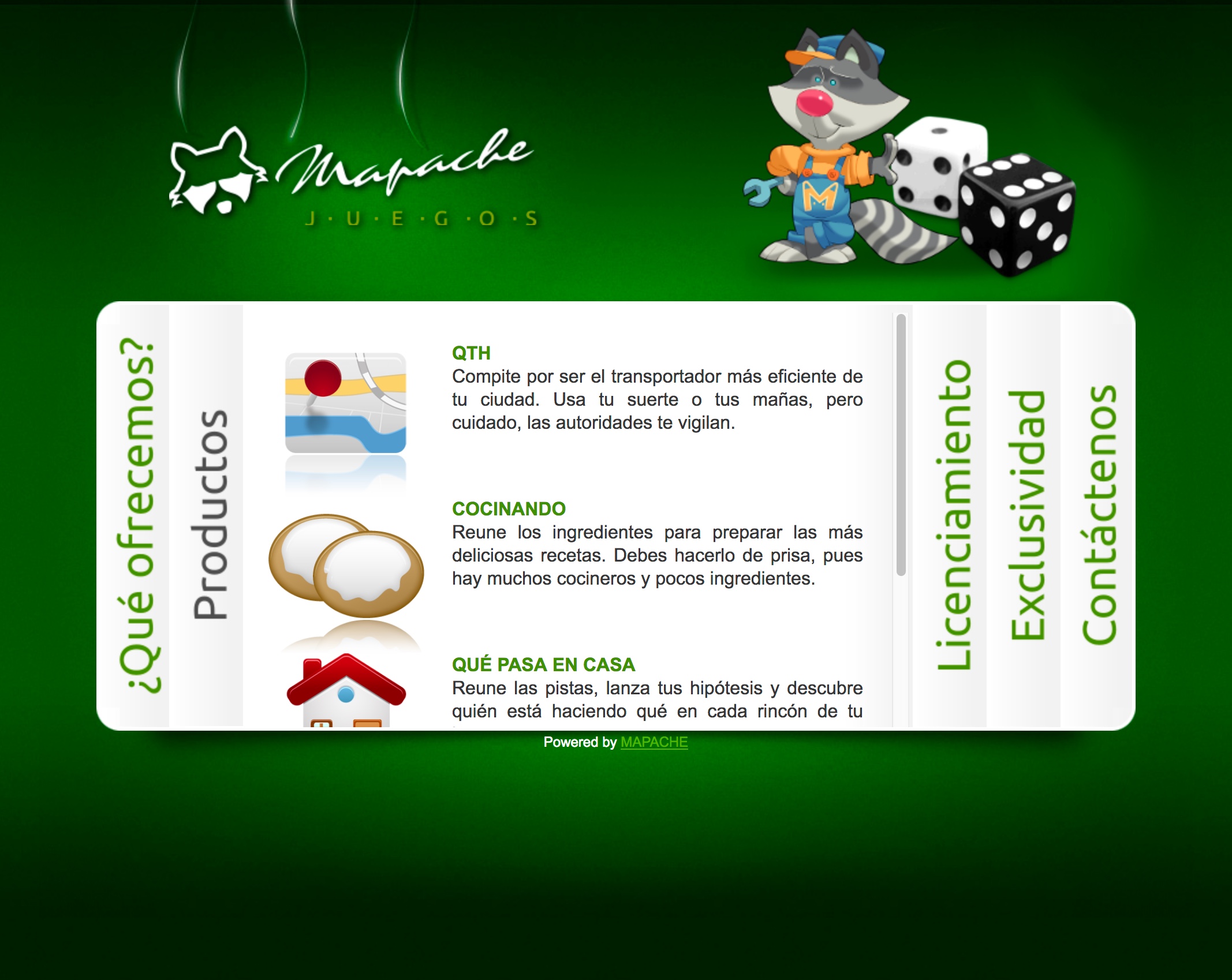 Mapache Juegos